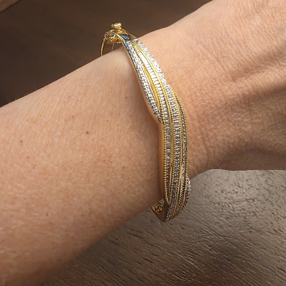 Danbury Mint Gold and Silver Bracelet